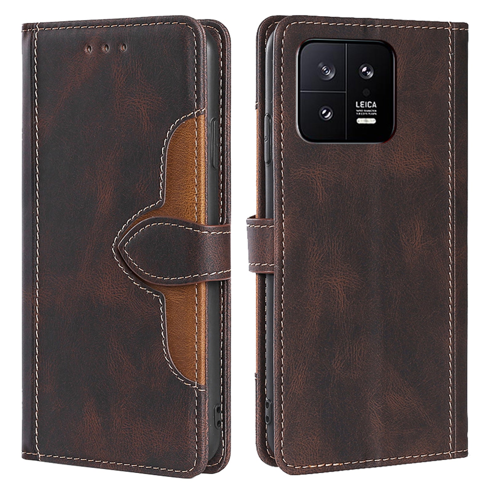 For Xiaomi 13 5G Drop-proof Straw Hat Pattern PU Leather Phone Case Skin-touch Feeling Scratch-resistant Cell Phone Cover Stand Wallet For Xiaomi 13 5G Drop-proof Straw Hat Pattern PU Leather Phone Case Skin-touch Feeling Scratch-resistant Cell Phone Cover Stand Wallet